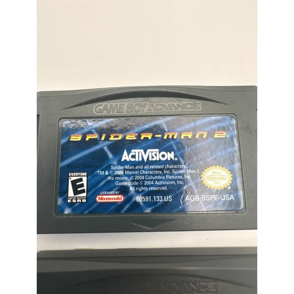 Spider Man GBA Game Lot Ultimate Spider-Man Battle New York Authentic Tested
